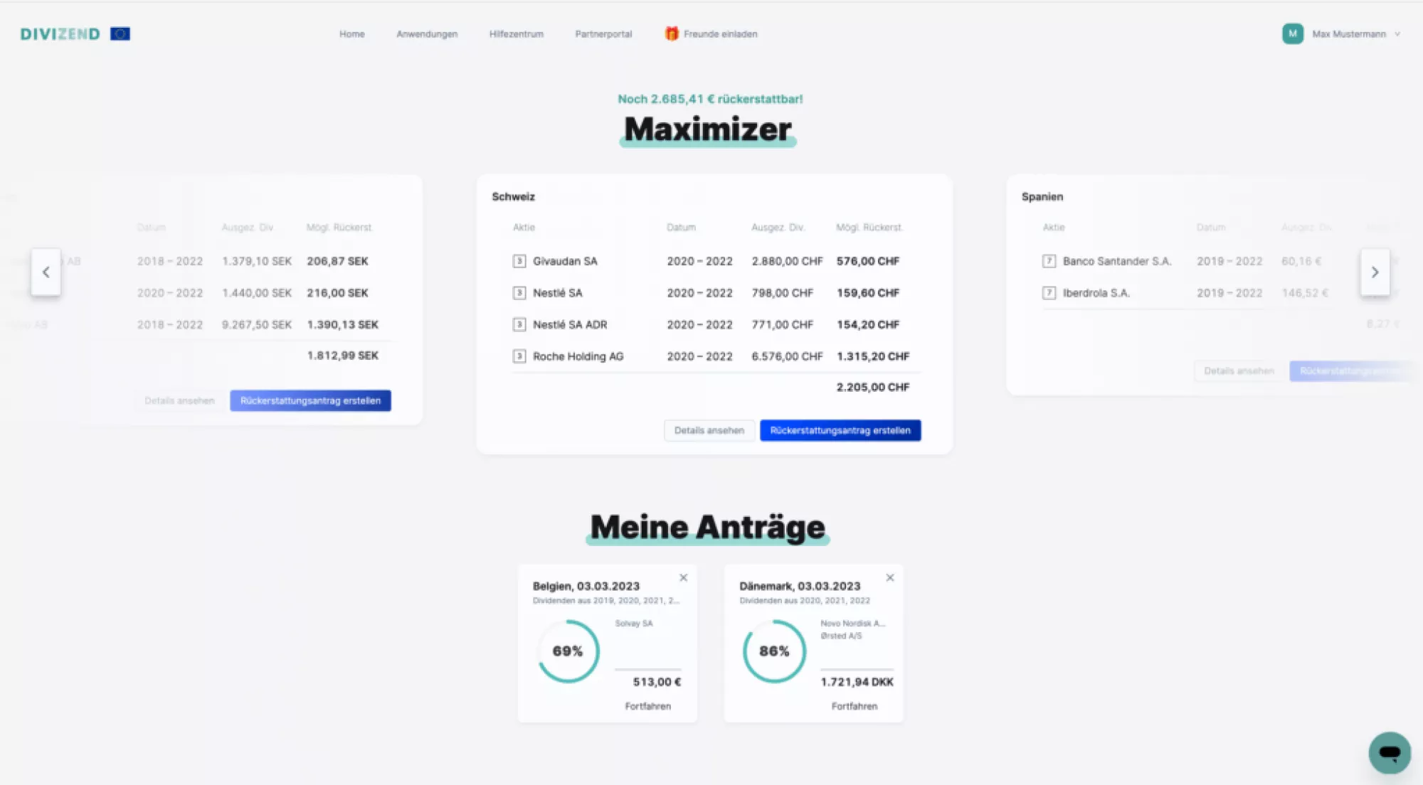 Kundendashboard Divizend 1024x565