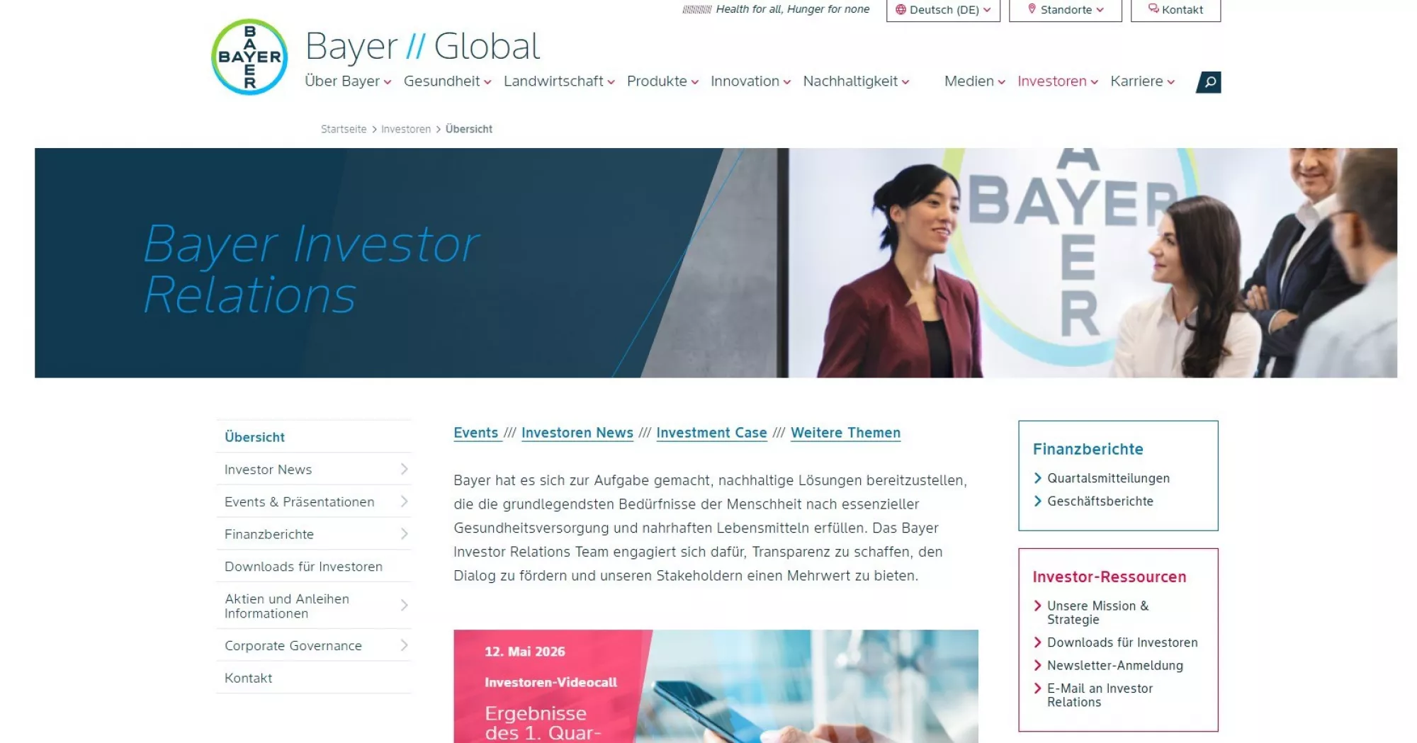 Bayer website