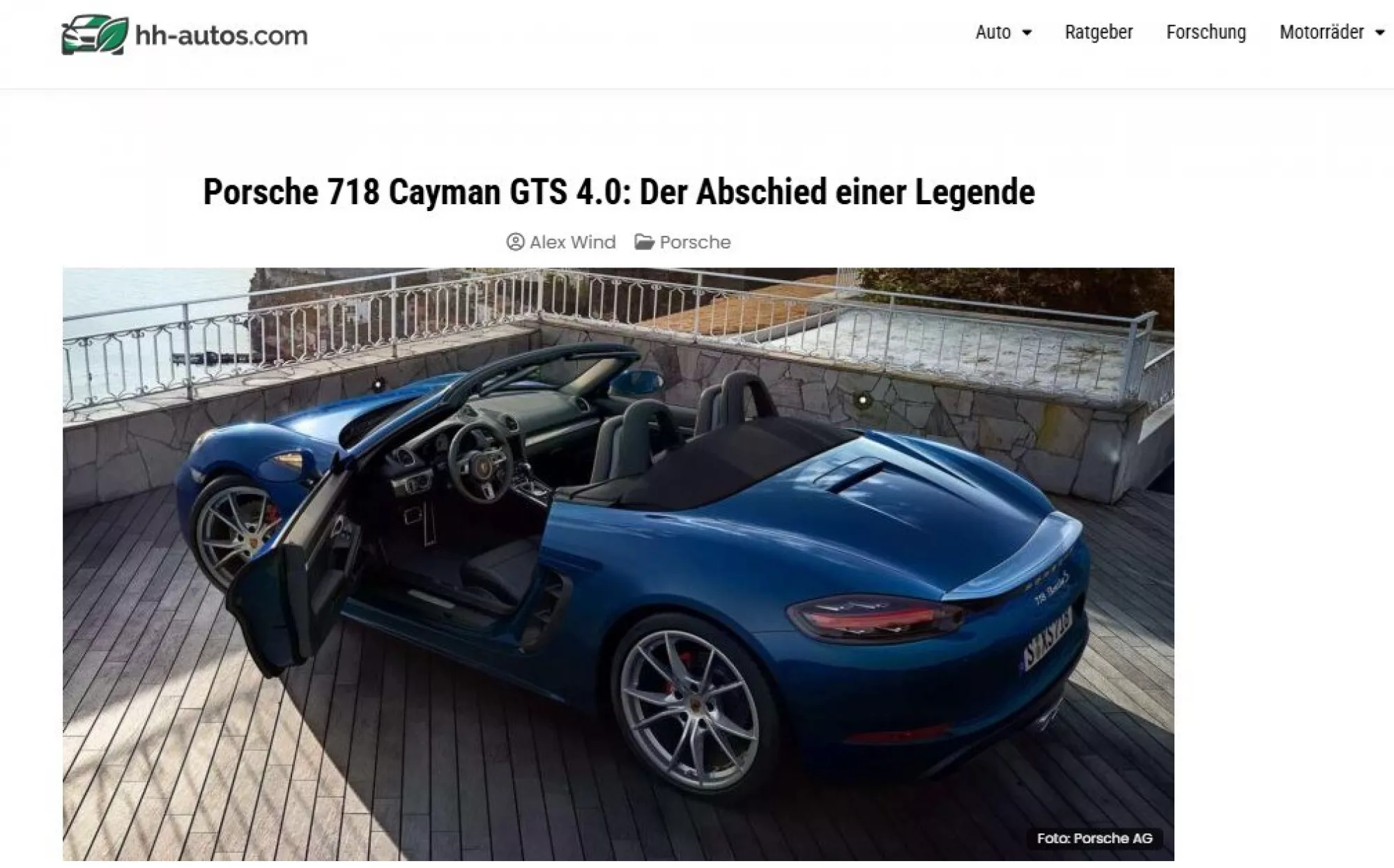 Porsche 718 Cayman