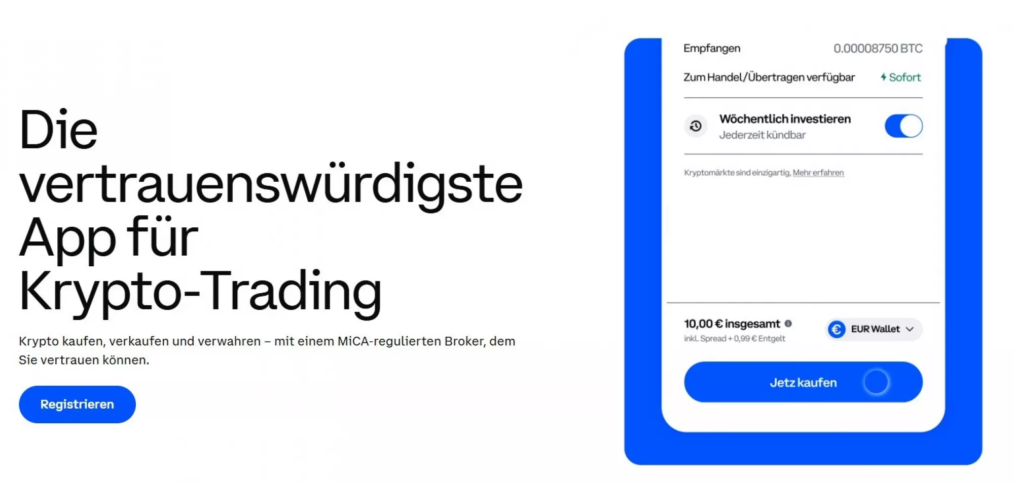 Coinbase Aktie Website