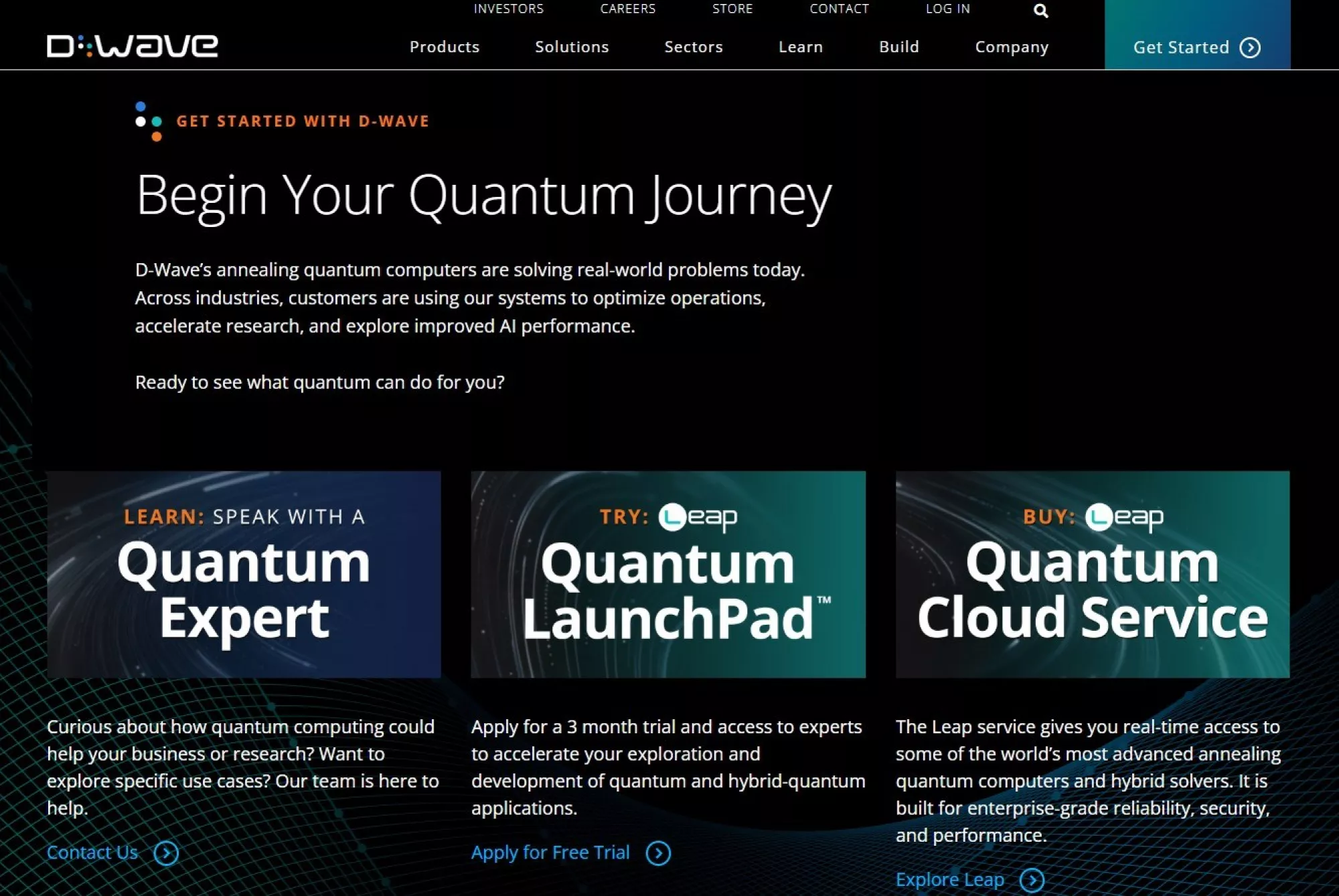 D Wave Quantum Website