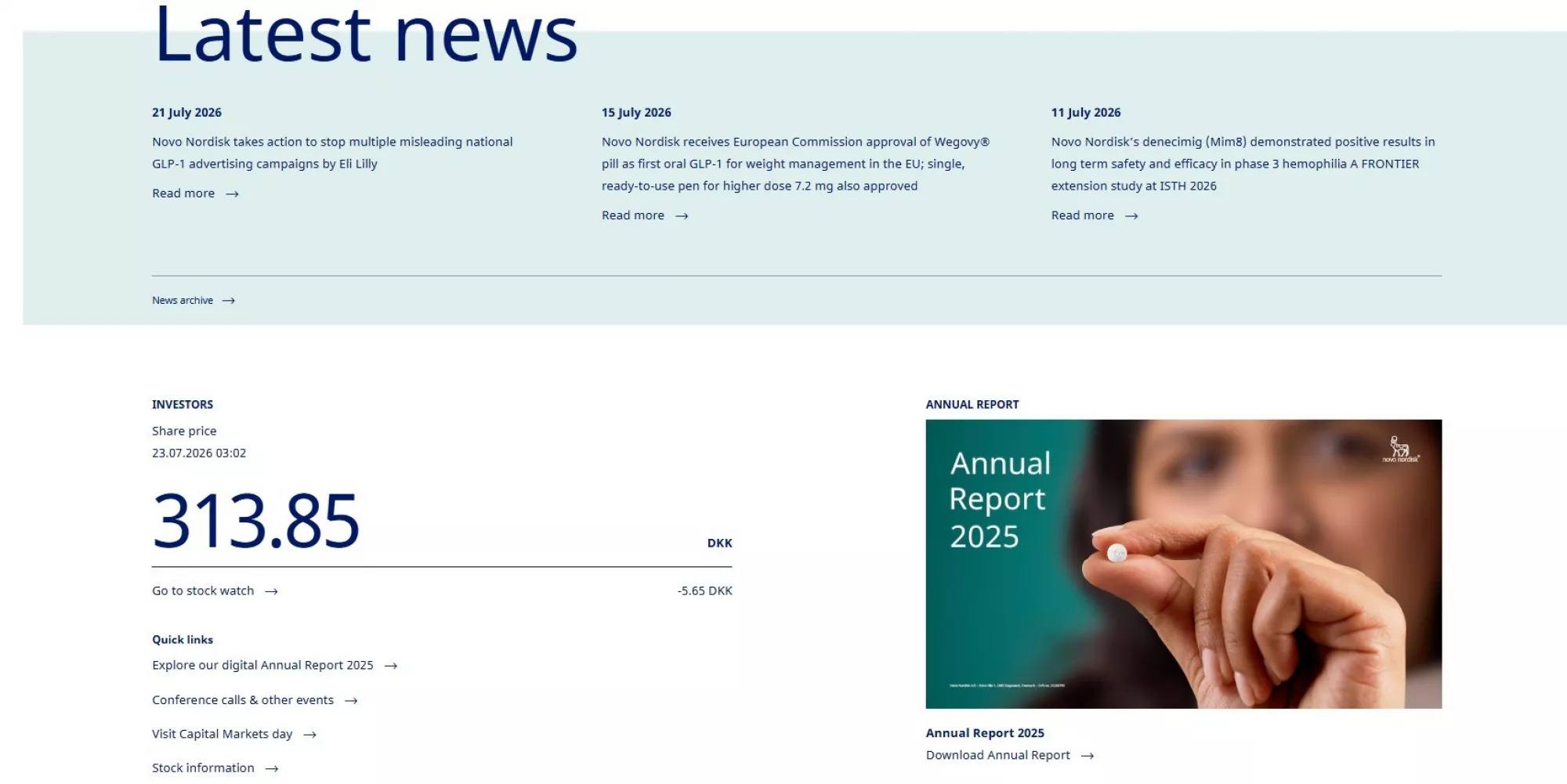 Novo Nordisk Latest News