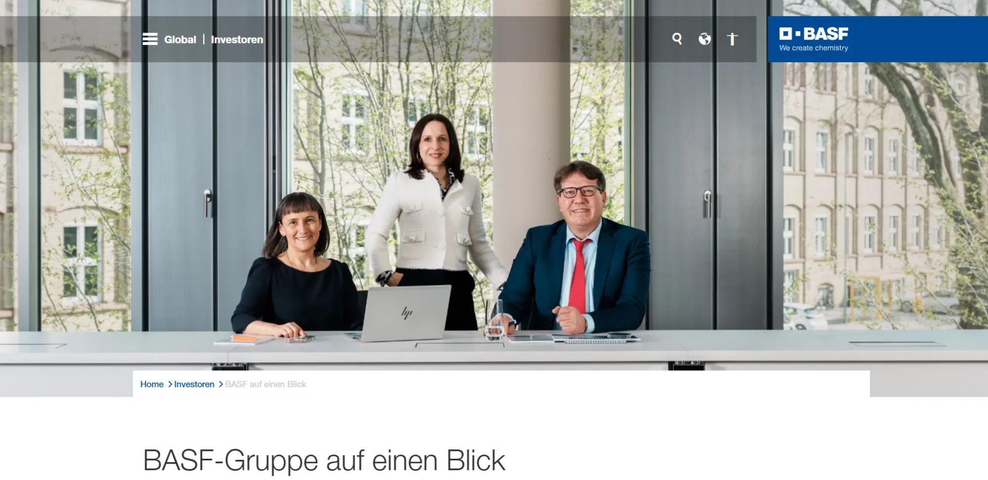BASF Aktie Website